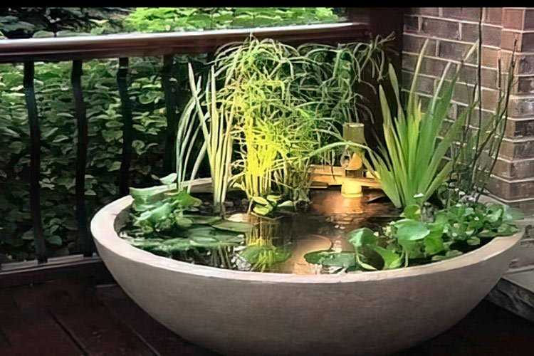 How-to-Build a Small Garden Pond From a Container